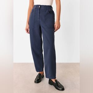 Whistles Tessa Trouser Dress Pants Size US 8 high rise tapered utility